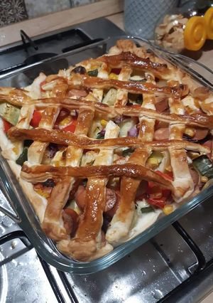 Virslis lepény recept fotója