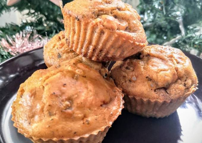 Muffins foie gras figue et noix