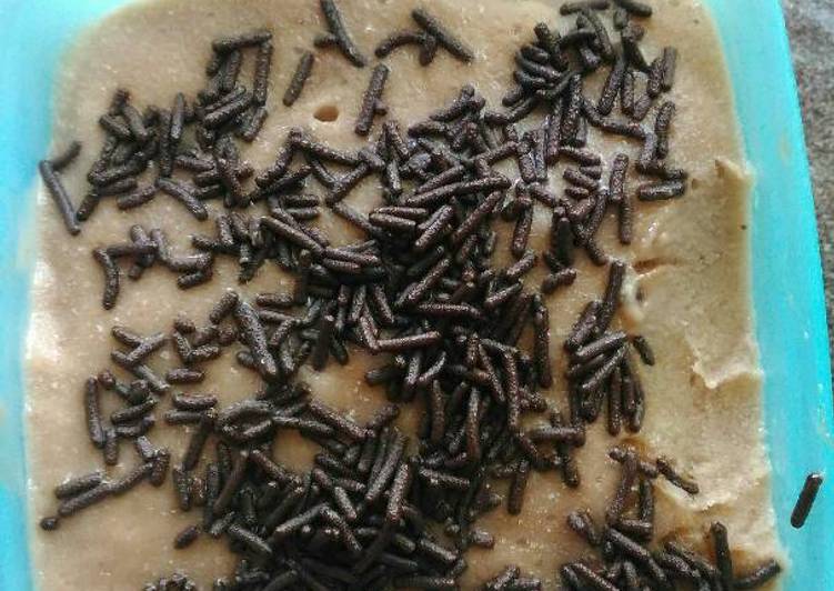 Langkah Mudah untuk Membuat Es krim pisang susu blender yang Enak