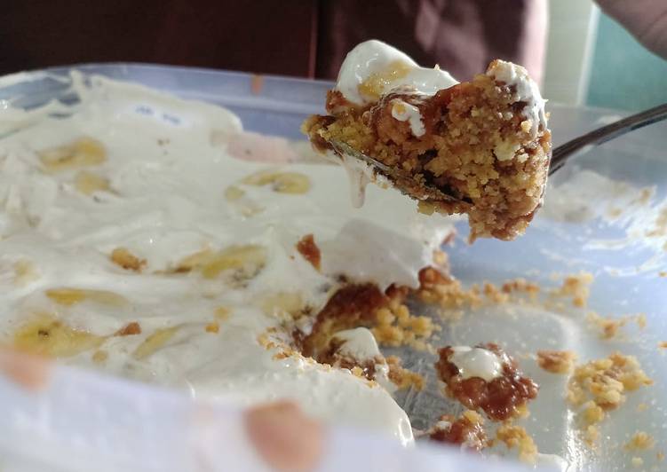 makanan Low Budget Banoffe Pie with Homemade Whipped Cream Jadi, Bisa Manjain Lidah