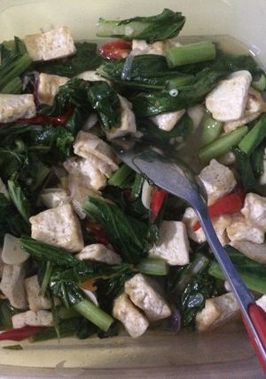 Foto resep Tumis sawi tahu