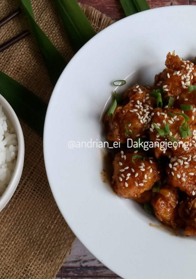 Foto resep Dakgangjeong (Ayam Goreng Krispi Saus Madu ala Korea)#kamismanis