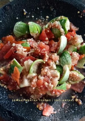 Foto resep Sambal Mentah Terong