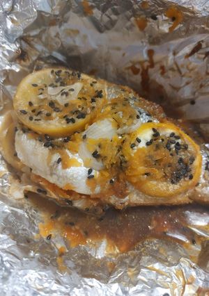 Une photo de Papillote de Daurade aux saveurs asiatique