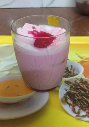 A picture of Milkrose with Gulkand icecream.