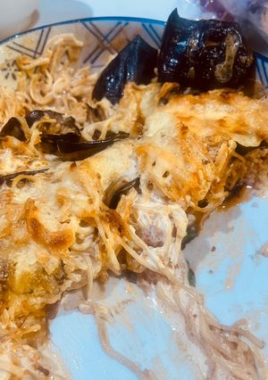 صورة لوصفة سباقيتي الباذنجان🍝