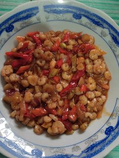 Foto resep Udang asam manis mercon