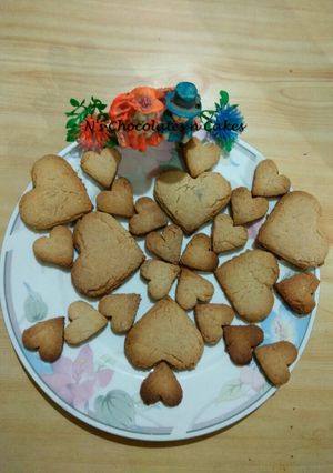A picture of  Home made Whole Wheat Kobri (Coconut) Biscuits.