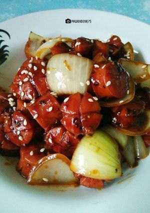 Foto resep Sosis lada hitam