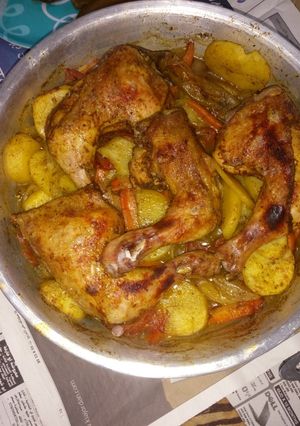 صورة لوصفة صنيه بطاطا بالخضار