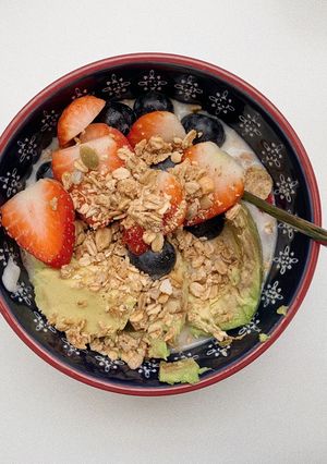 Hình của món Yến mạch hoa quả / Oatmeal.