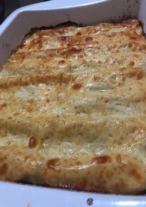Una foto de Canelones rellenos de pollo