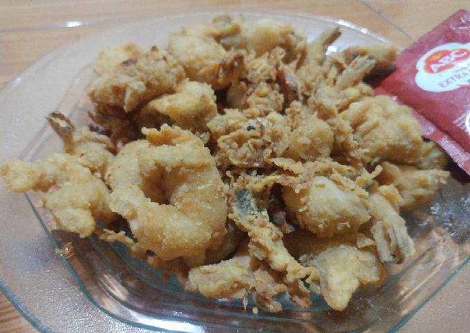 Udang goreng tepung crispy ala fried chicken