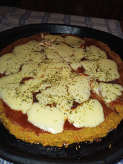 Una foto de Pizza sin harina