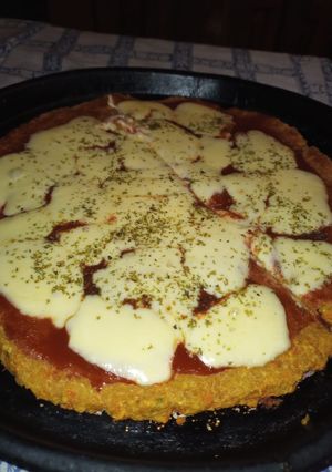 Una foto de Pizza sin harina