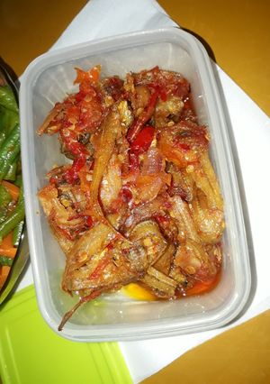 Foto resep Sambal ikan asin bulu ayam