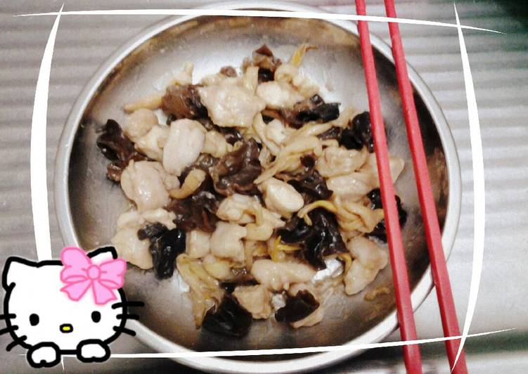 Resep ✵ ayam steam kemcem jamur kuping✵(￣▽￣) yang Enak Banget