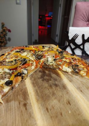 Una foto de Masa de pizza a la piedra 🍕