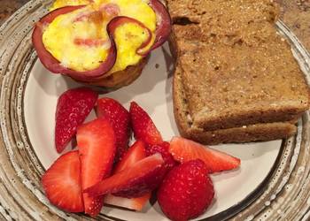 Unique Cuisine Baked Ham  Egg Cups Delicious and Healthy