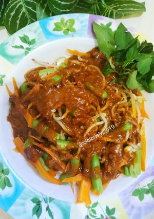 Foto resep Sayuran siram saos kacang