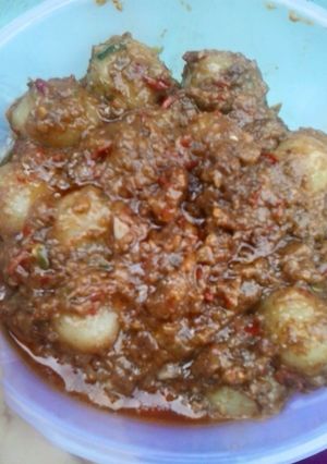 Foto resep Cilok Saus Kacang Pedas