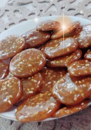 عکسی از دستور پولکی کنجد و دارچین