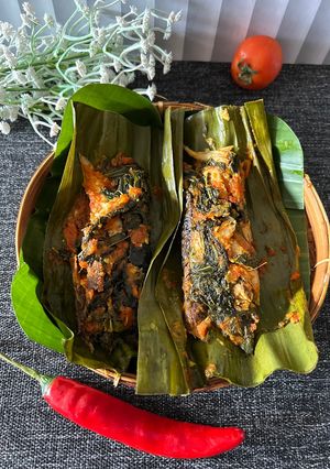 Foto resep Pepes Pindang Daun Singkong