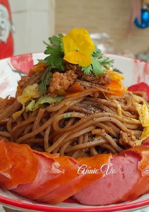 Hình của món Mì soba xào rau củ.