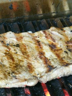 A picture of Argentinian Pork "Matambrito" marinated with Rosemary infusion.