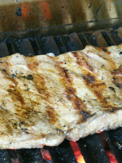 A picture of Argentinian Pork "Matambrito" marinated with Rosemary infusion.