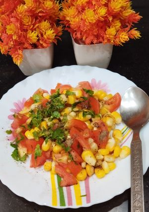 A picture of Corn & Fresh Tomato Salad.