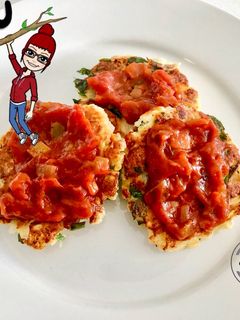 A picture of Cauliflower Fritters.