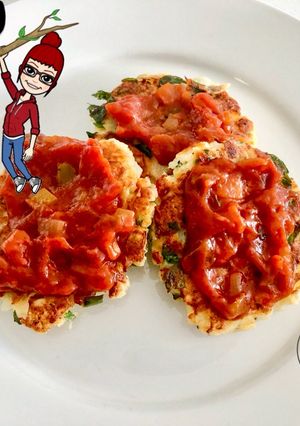 A picture of Cauliflower Fritters.
