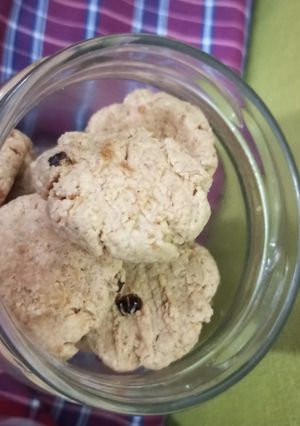 Foto resep Oat mocaf microwave cookies (eggless)