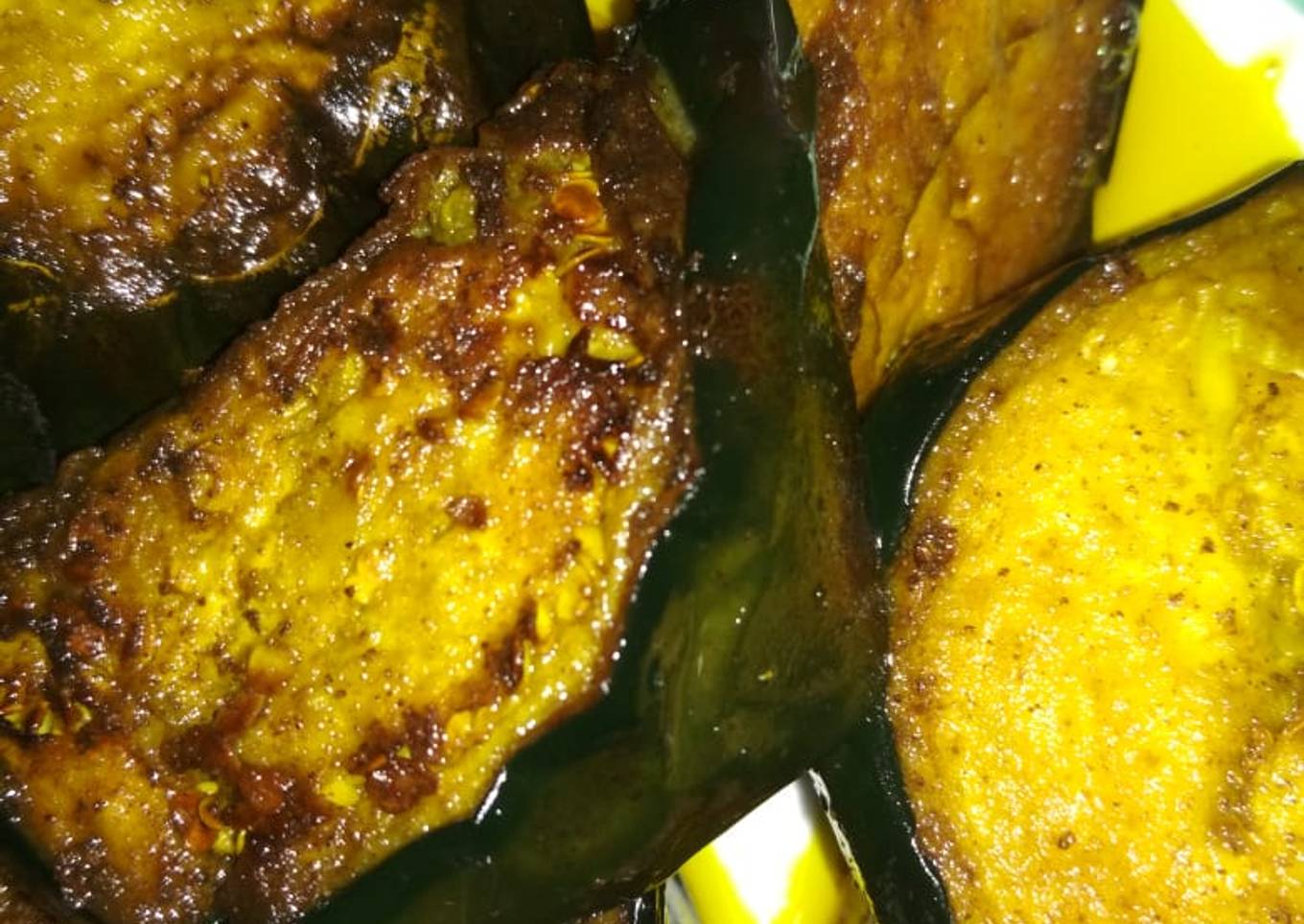 Brinjal fry(begun bhaja)
