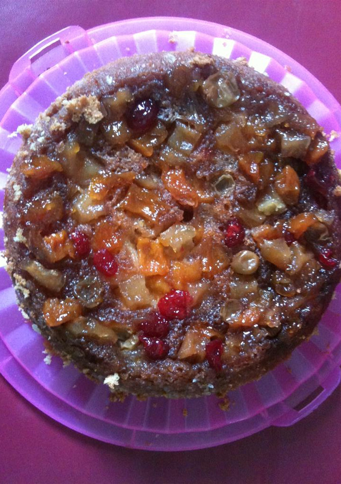Una foto de Tarta invertida multifrutas