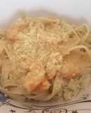 Camarones con crema