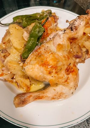 Una foto de Pollo al horno (Mi receta)