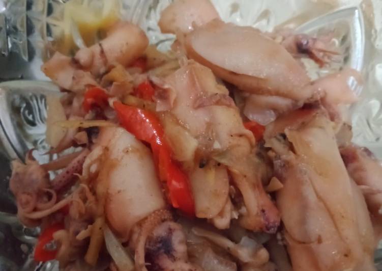 Resep Oseng oseng cumi asin yang enak