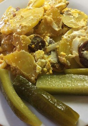 Rakott krumpli - classic recept fotója