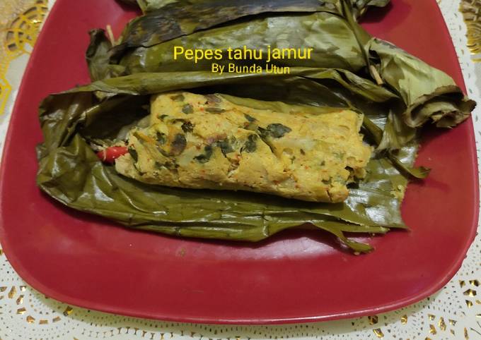 Pepes tahu jamur