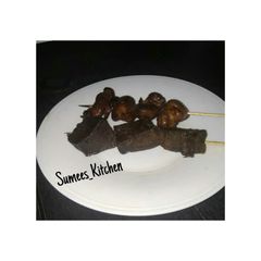 A picture of Ungarnished Grilled Spicy Gizzards&Liver.
