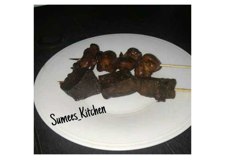 Ungarnished Grilled Spicy Gizzards&Liver