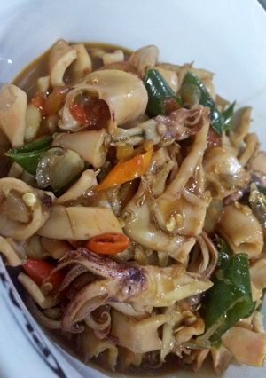 Foto resep Cumi Asin Pedas ala Iaa