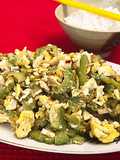 Sautéed Bitter Melon with Salty Eggs (Tumis Pare Telur Asin)