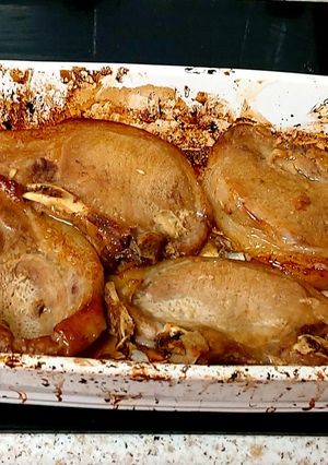 A picture of My Marinated pork Chops 😁.