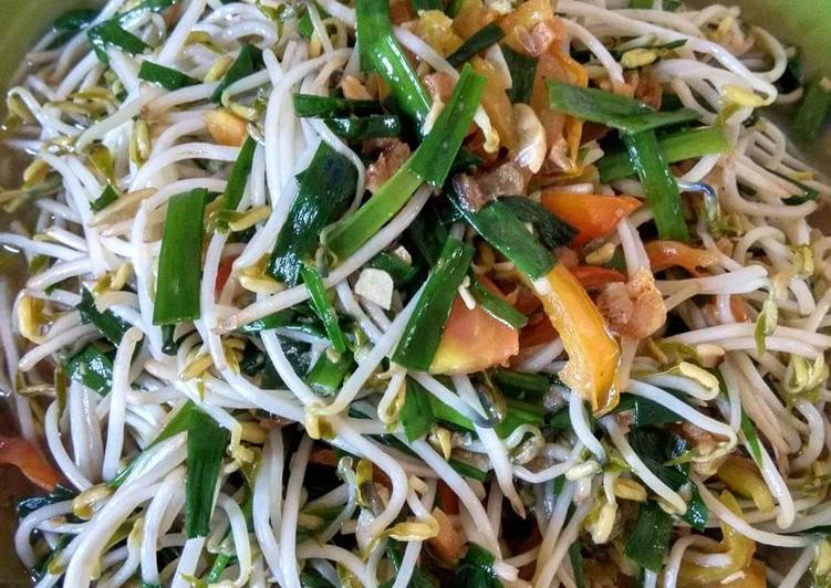 Cara meracik Cah tauge ikan asin, Lezat