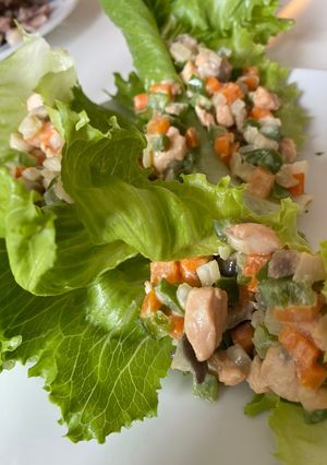 Hình của món Taco cá hồi (Keto).