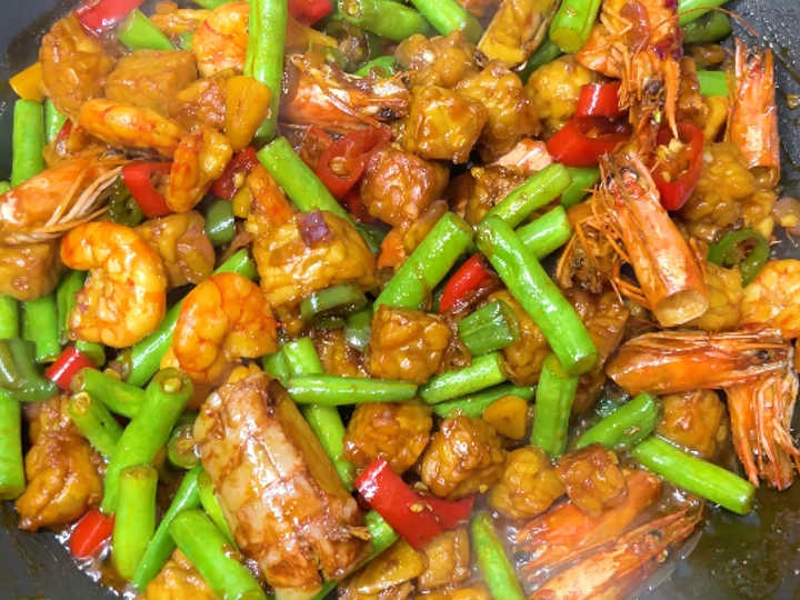 Cara Mudah Membuat Resep Tumis Tempe Buncis Udang, Lauk Komplit yang Uenak Anti Ribet, Sempurna
