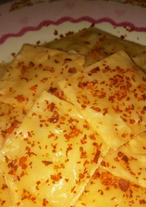 Foto resep Kripik keju slice panggang pedas debm